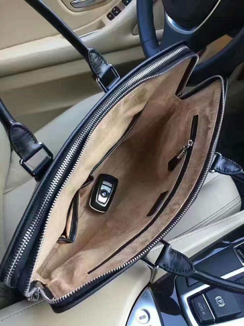 Cặp da nam Prada siêu cấp đen bóng