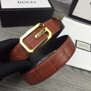 Dây nịt nam Gucci siêu cấp mặt khóa G gold