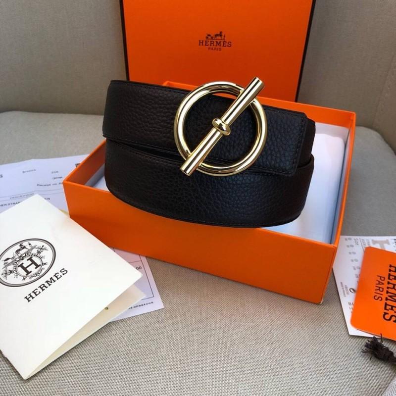 Dây nịt nam Hermes mặt khóa tròn siêu cấp