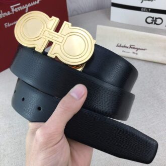 Dây nịt nam Salvatore Ferragamo mặt vàng siêu cấp