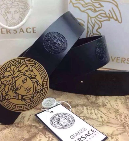 Dây nịt nam Versace siêu cấp mặt tròn