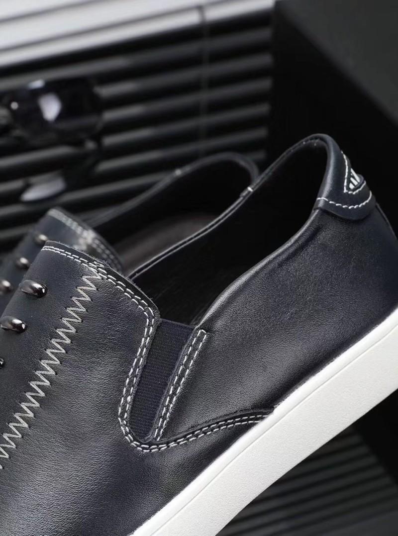 Giày lười Prada siêu cấp họa tiết chỉ may