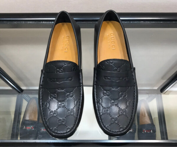 Giày lười Gucci siêu cấp họa tiết logo dập chìm GLGC32