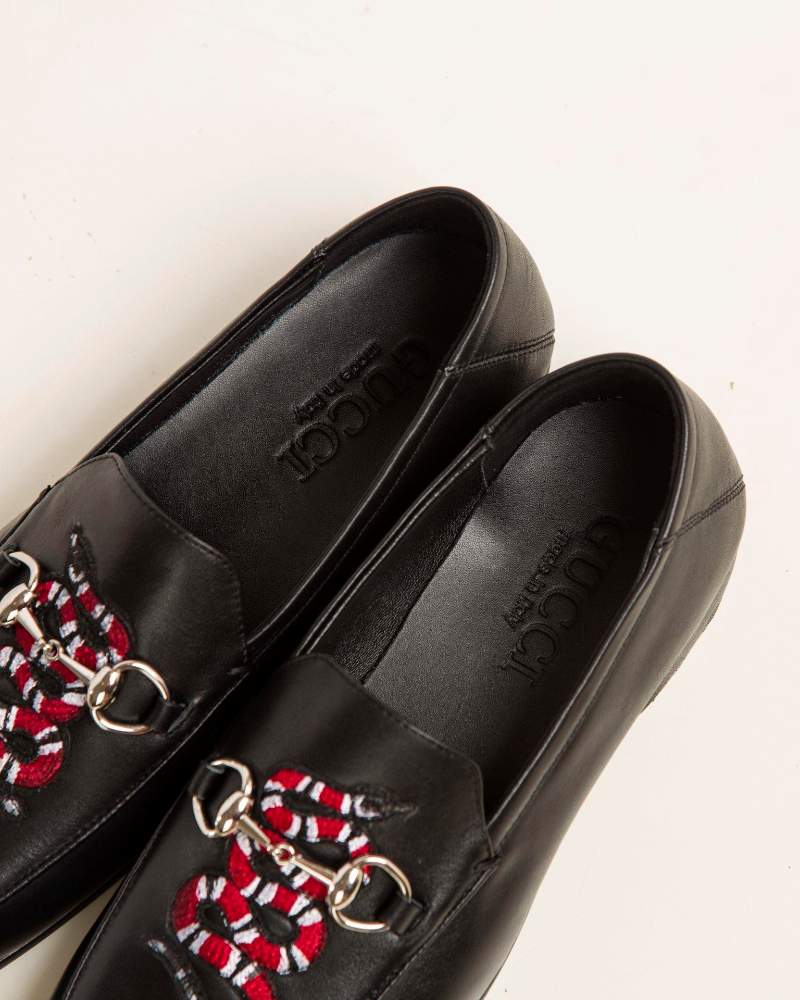 Giày lười Gucci siêu cấp họa tiết rắn 