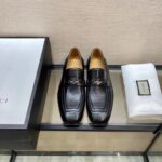 Giày lười Gucci like au đế cao da trơn tag xích nhỏ GLGC37