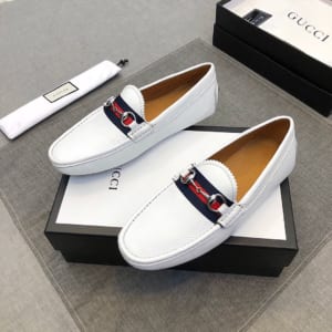 Giày lười Gucci siêu cấp màu trắng