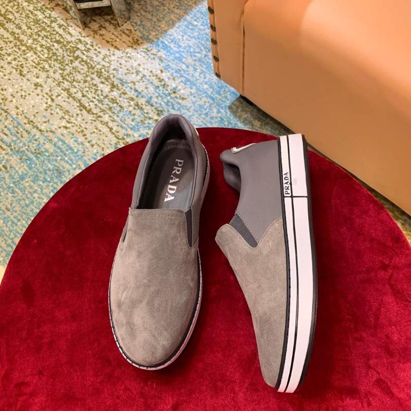 Giày lười Prada siêu cấp da lộn