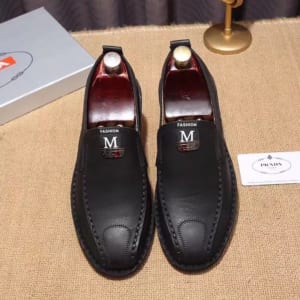 Giày lười Prada siêu cấp họa tiết chữ M