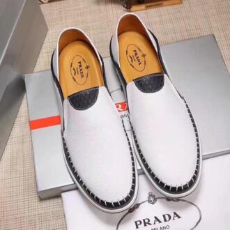 Giày lười Prada siêu cấp họa tiết viền