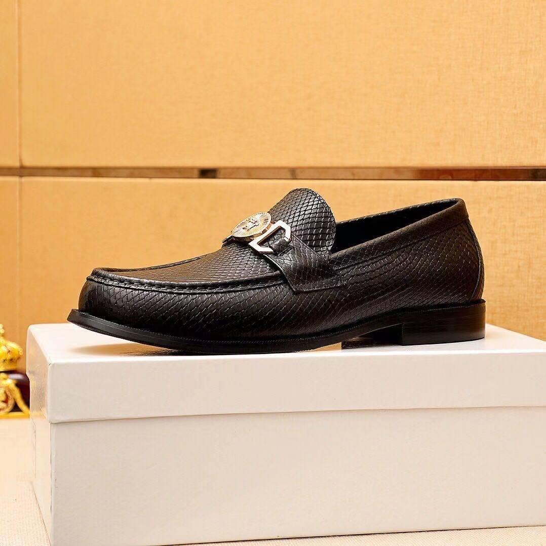 Giày lười Versace siêu cấp hoạ tiết da vằn GLV06