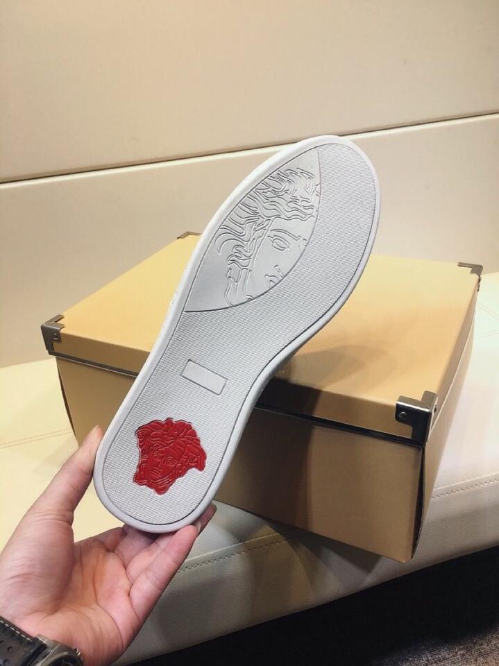 Giày lười Versace siêu cấp họa tiết vương miện GLV10