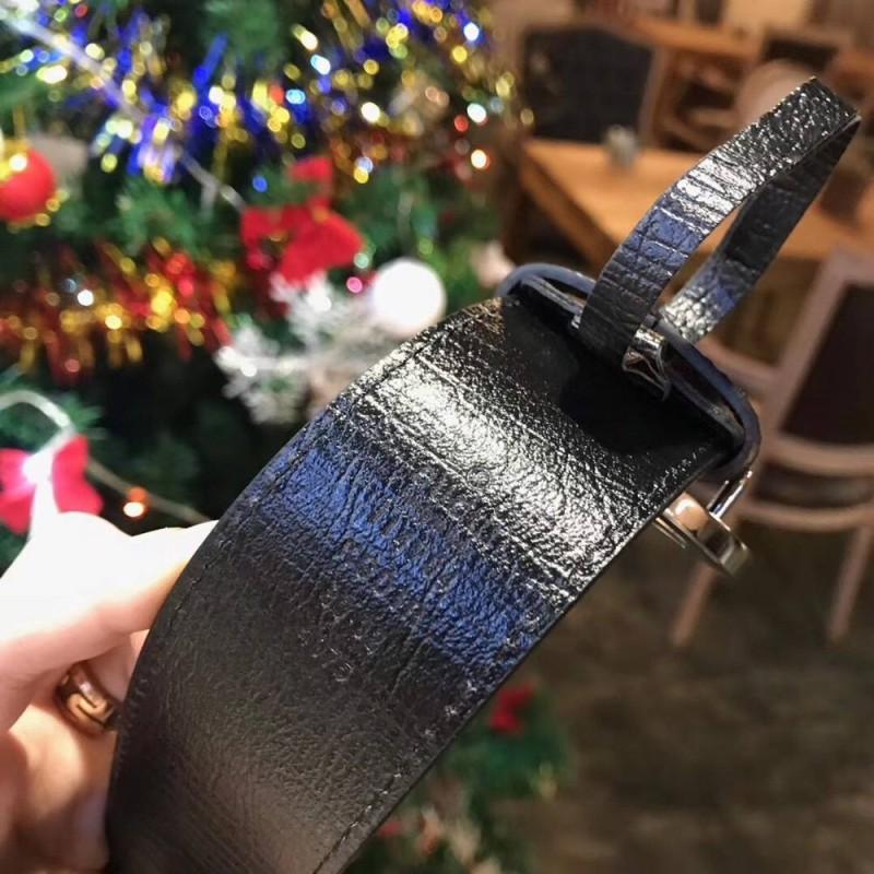 Thắt lưng Gucci nam siêu cấp kẻ mặt khóa G đôi