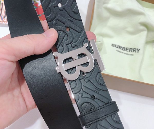 Thắt lưng nam Burberry siêu cấp dây họa tiết logo mặt chữ B
