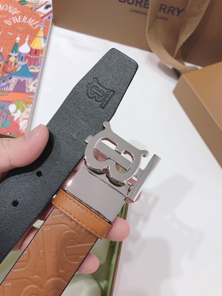 Thắt lưng nam Burberry siêu cấp vàng măt chữ B