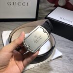 Thắt lưng nam Gucci mặt chữ nhật silver siêu cấp