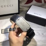 Thắt lưng nam Gucci mặt chữ nhật silver siêu cấp