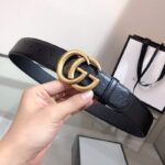 Thắt lưng nam Gucci siêu cấp mặt khóa G gold