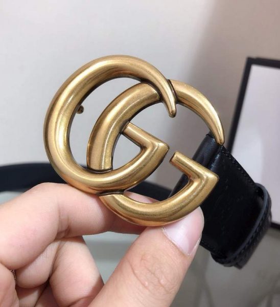Thắt lưng nam Gucci siêu cấp mặt khóa G gold