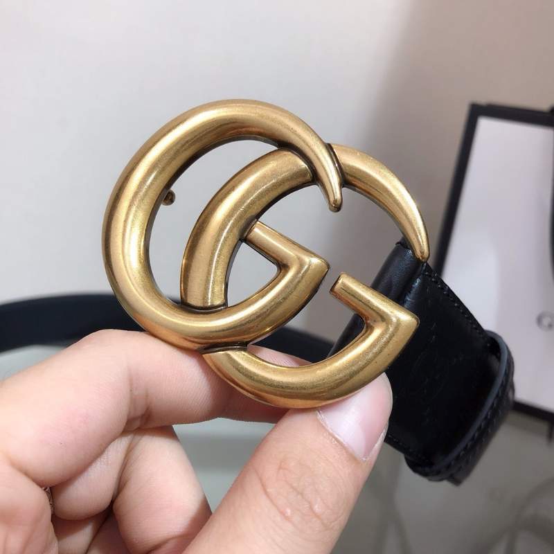 Thắt lưng nam Gucci siêu cấp mặt khóa G gold