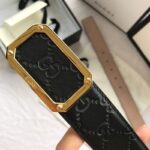 Thắt lưng nam Gucci siêu cấp mặt khóa chữ nhật gold