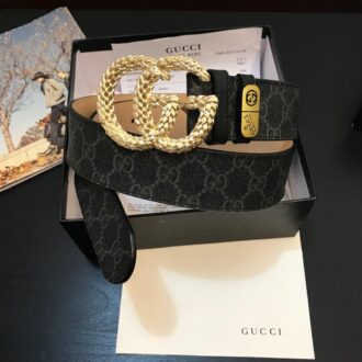 Thắt lưng nam Gucci siêu cấp mặt khóa hoa tiết bông lau