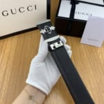 Thắt lưng nam Gucci siêu cấp mặt khóa logo họa tiết đèn lồng