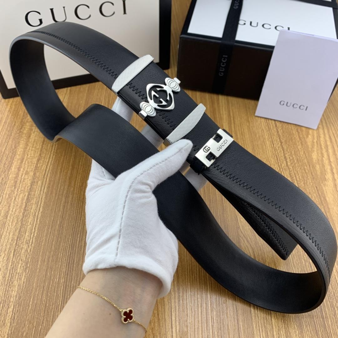 Thắt lưng nam Gucci siêu cấp mặt khóa logo họa tiết đèn lồng