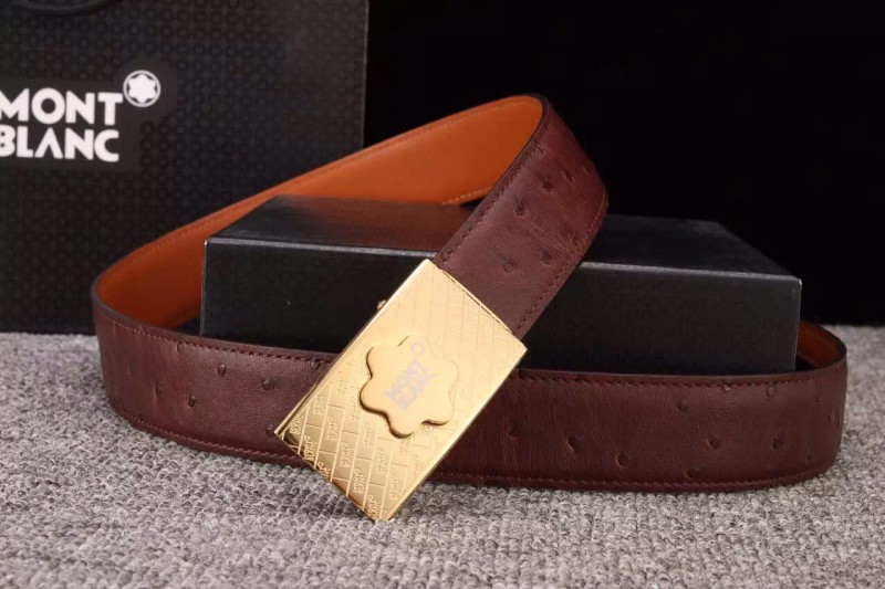 Thắt lưng nam Montblanc mặt khóa hoa siêu cấp