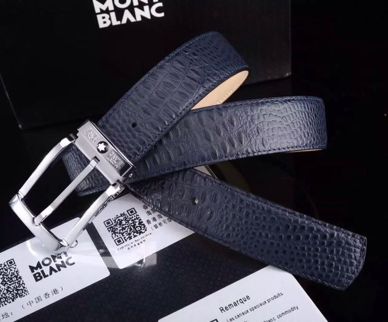 Thắt lưng nam Montblanc mặt khóa kim silver siêu cấp