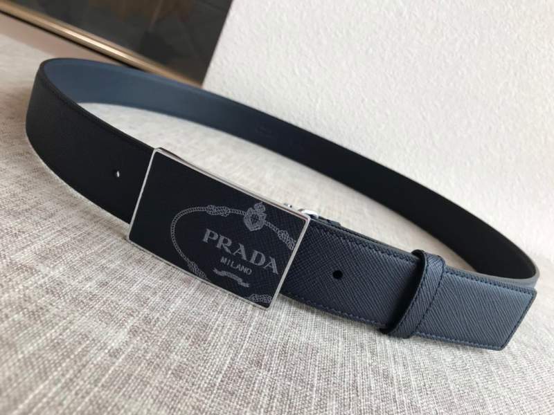 Thắt lưng Prada nam mặt chữ nhật siêu cấp