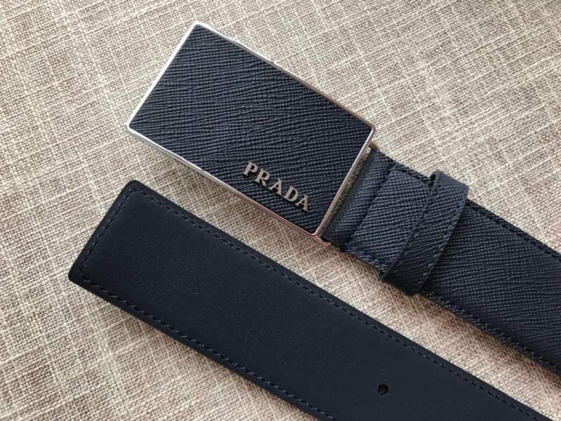 Thắt lưng Prada nam mặt chữ nhật siêu cấp