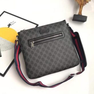Túi đeo chéo Gucci siêu cấp đen hoạ tiết caro