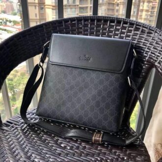 Túi đeo chéo Gucci họa tiết logo xanh nắp đen TDCGC12