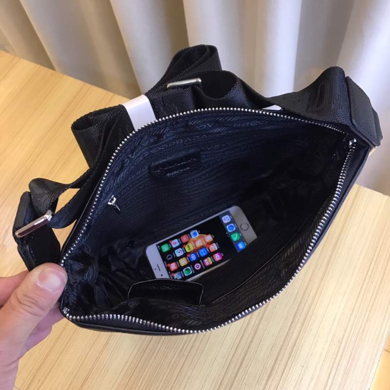 Túi đeo chéo nam Prada siêu cấp tím than