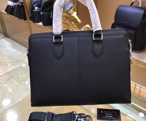 Túi xách Gucci nam siêu cấp họa tiết logo dập nổi màu đen TXGC29