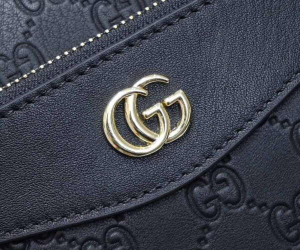 Túi xách Gucci siêu cấp nam họa tiết Logo chứ CG màu vàng