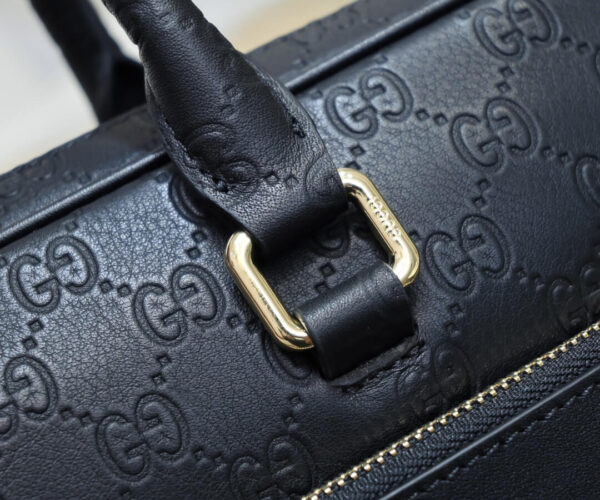 Túi xách Gucci siêu cấp nam họa tiết Logo chứ CG màu vàng