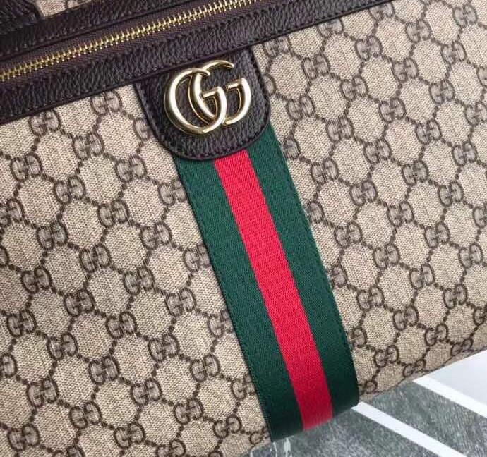 Túi xách Gucci nam siêu cấp trắng họa tiết caro kẻ sọc