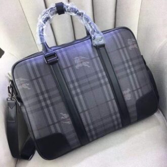 Túi xách nam Burberry siêu cấp xám họa tiết logo