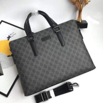 Túi xách nam Gucci siêu cấp đen hoạ tiết logo