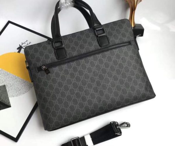 Túi xách nam Gucci siêu cấp đen hoạ tiết logo