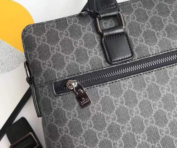 Túi xách nam Gucci siêu cấp đen hoạ tiết logo