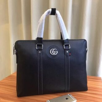 Túi xách nam Gucci xanh đen da trơn siêu cấp