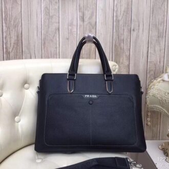 Túi xách Prada nam siêu cấp tím than da sần