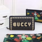 Ví dài Gucci nam siêu cấp vàng đen họa tiết guccy