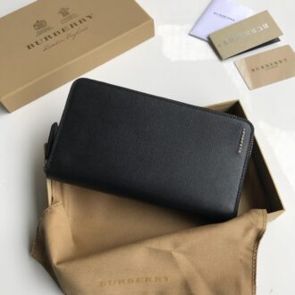 Ví nam Burberry siêu cấp đen trơn