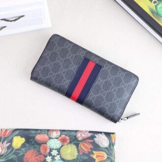 Ví nam cầm tay Gucci siêu cấp họa tiết họa tiết caro xanh