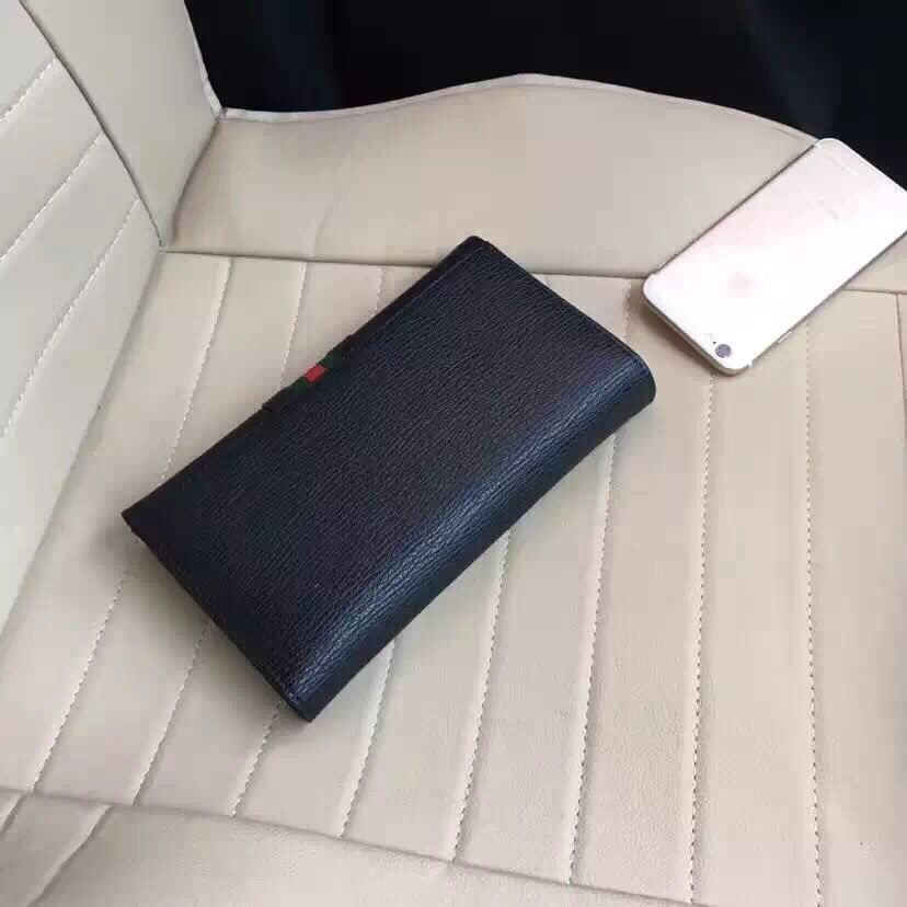 Ví nam cầm tay Gucci siêu cấp họa tiết con báo