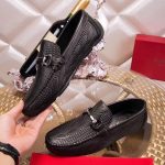 Giày lười Salvatore Ferragamo siêu cấp da sần