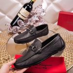 Giày lười Salvatore Ferragamo siêu cấp da sần